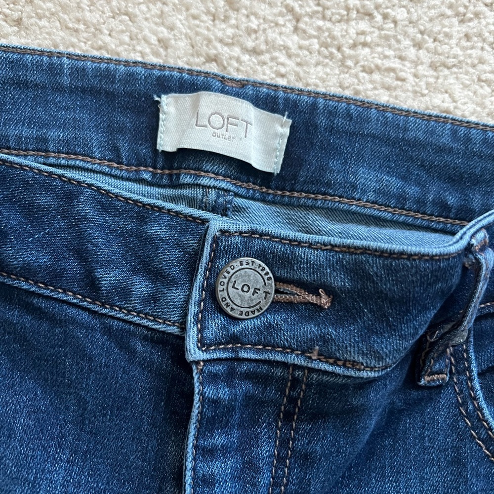 LOFT Women's Skinny Jeans - Dark Blue - Picture 2 of 3